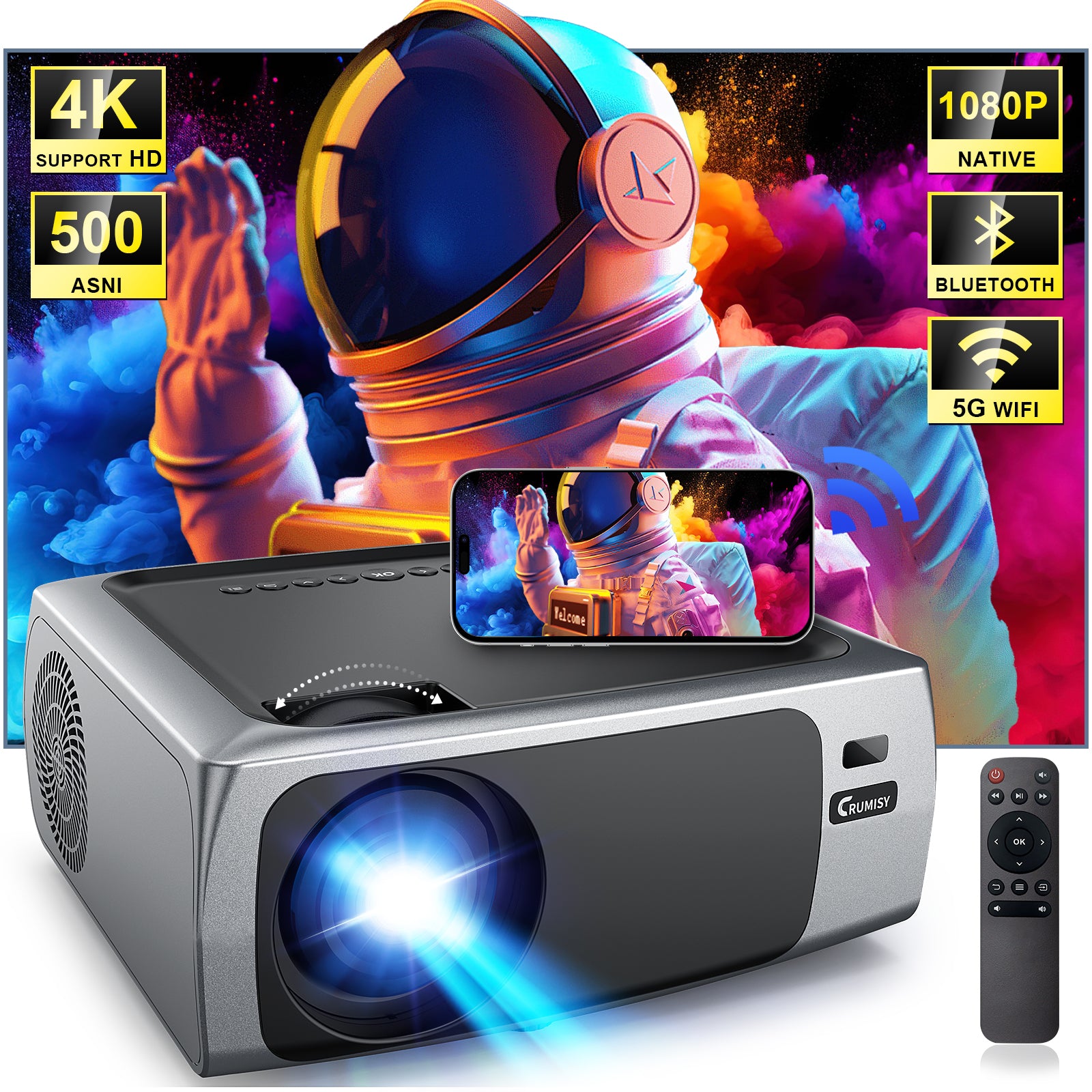 Projector popular 4K Support